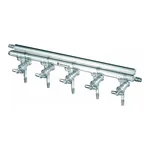 Merck Synthware all-glass vacuum/inert gas manifold with hollow high vacuum stopcocks
