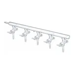 Merck Synthware all-glass vacuum/inert gas manifold with solid high vacuum stopcocks