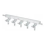 Merck Synthware all-glass vacuum/inert gas manifold with hollow high vacuum stopcocks