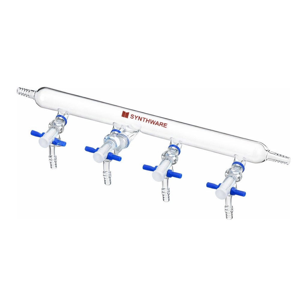Merck Synthware nitrogen/argon line manifold with PTFE stopcocks