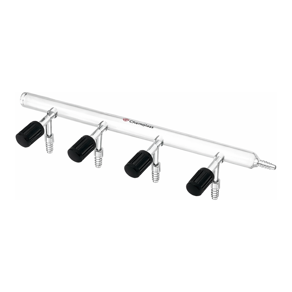 Merck Synthware vacuum manifold with high vacuum valves