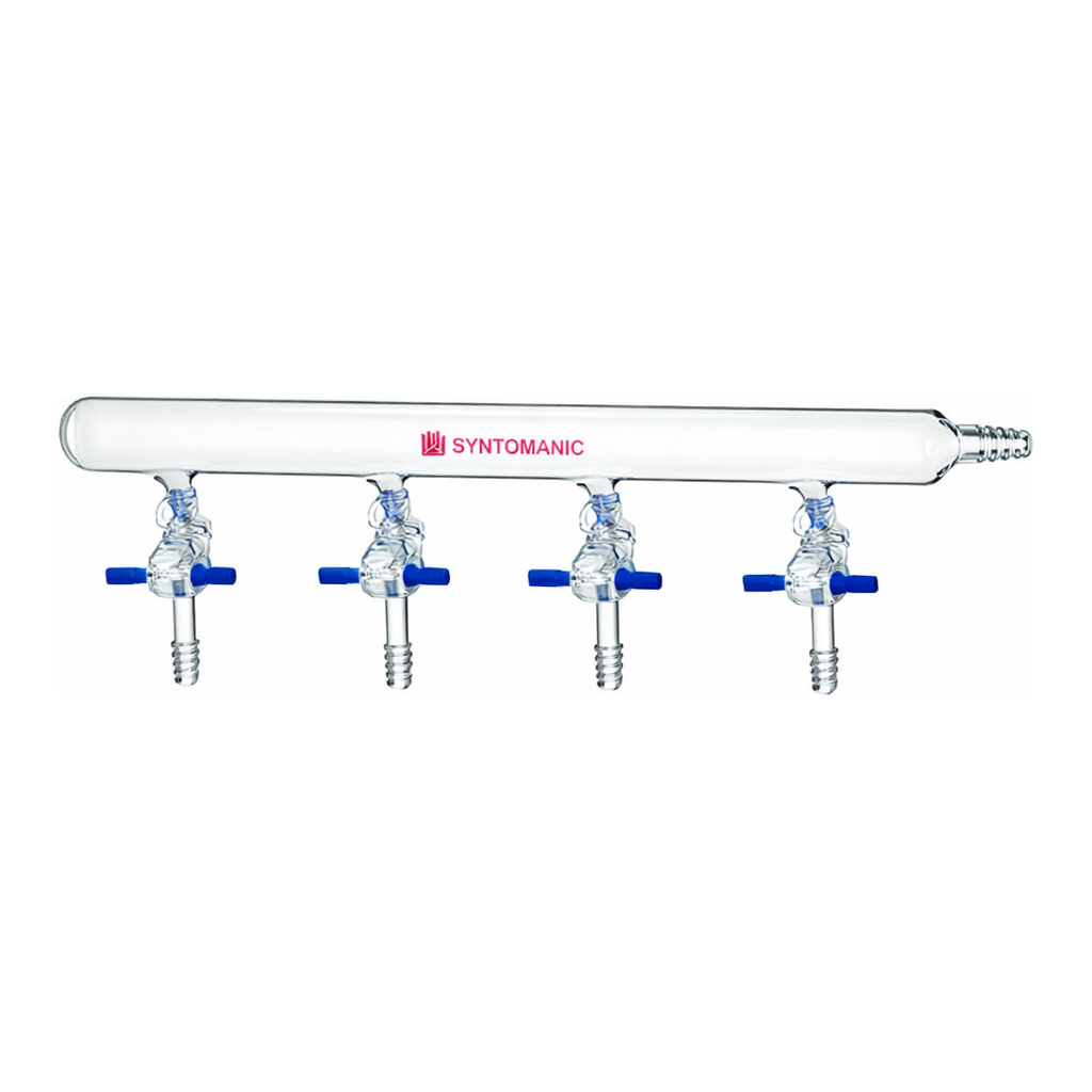 Merck Synthware vacuum manifold with PTFE stopcocks