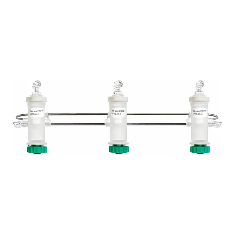 Merck Aldrich single bank manifold with 1 hose connection and 1 closed end