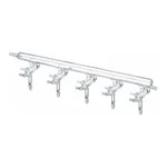 Merck Synthware all-glass vacuum/inert gas manifold with hollow high vacuum stopcocks