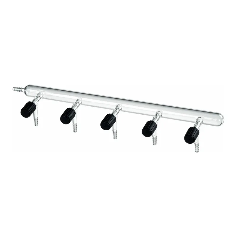 Merck Synthware vacuum manifold with high vacuum valves