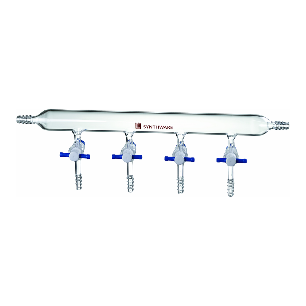 Merck Synthware vacuum manifold with PTFE stopcocks