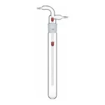 Merck Synthware vacuum trap with serrated hose connections