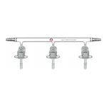 Merck Aldrich single bank manifold with glass stopcocks