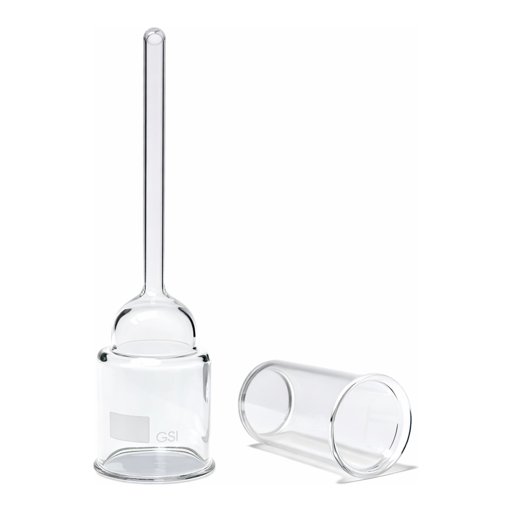 Merck Pyrex Büchner filter funnels with sintered disc