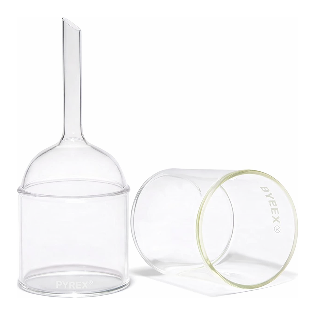 Merck Pyrex Büchner filter funnels with sintered disc