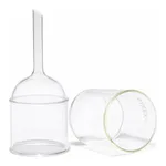 Merck Pyrex Büchner filter funnels with sintered disc