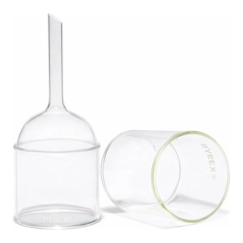 Merck Pyrex Büchner filter funnels with sintered disc