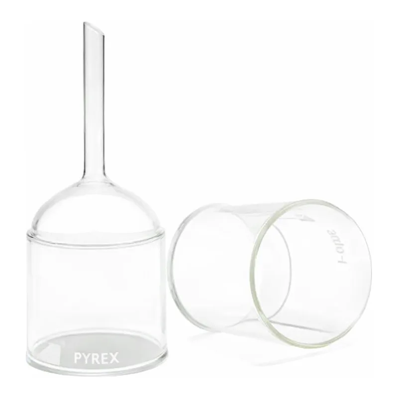 Merck Pyrex Büchner filter funnels with sintered disc