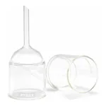 Merck Pyrex Büchner filter funnels with sintered disc