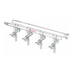 Merck Synthware double manifold with right-hand side SJ 35/20 joint