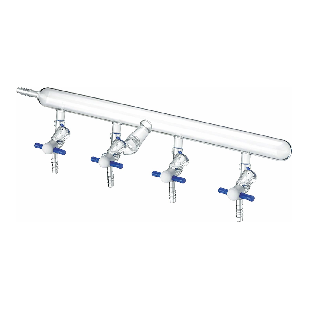 Merck Synthware nitrogen/argon line manifold with PTFE stopcocks