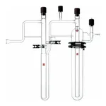 Merck Synthware dual vacuum trap assembly, complete
