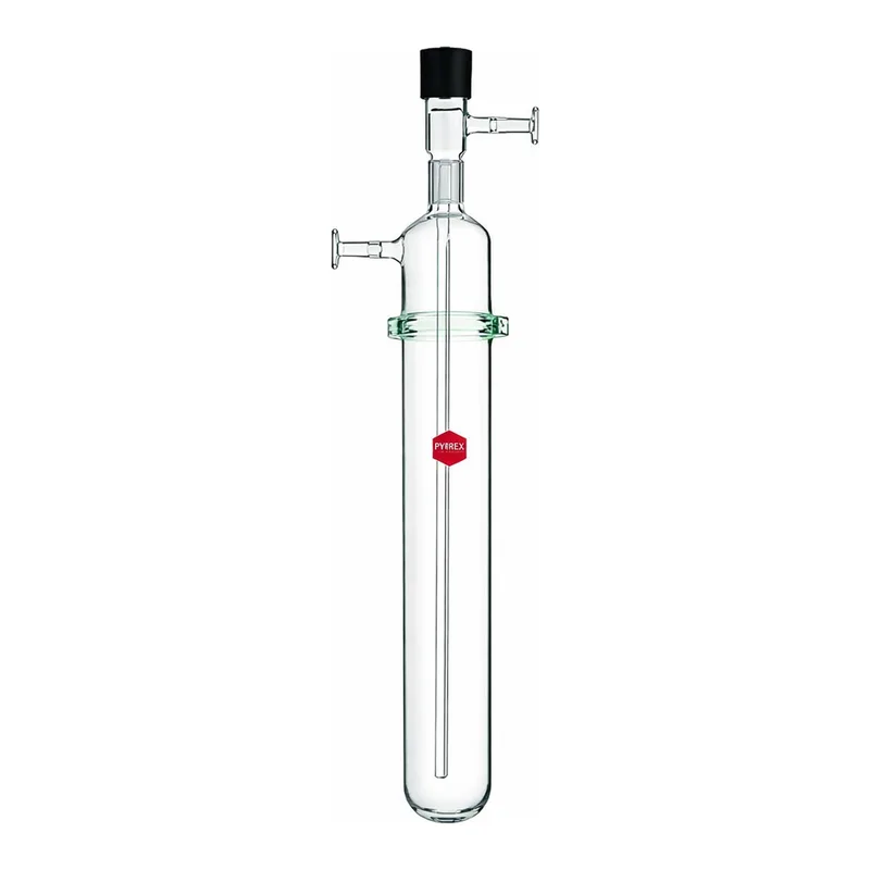 Merck Synthware vacuum trap with #15 o-ring joint and high vacuum valve
