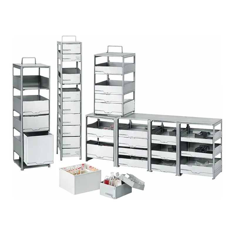 Merck Cryogenic storage rack, stainless steel