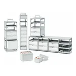 Merck Cryogenic storage rack, stainless steel