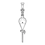 Merck ACE Squibb separatory funnel with Locktight stopper