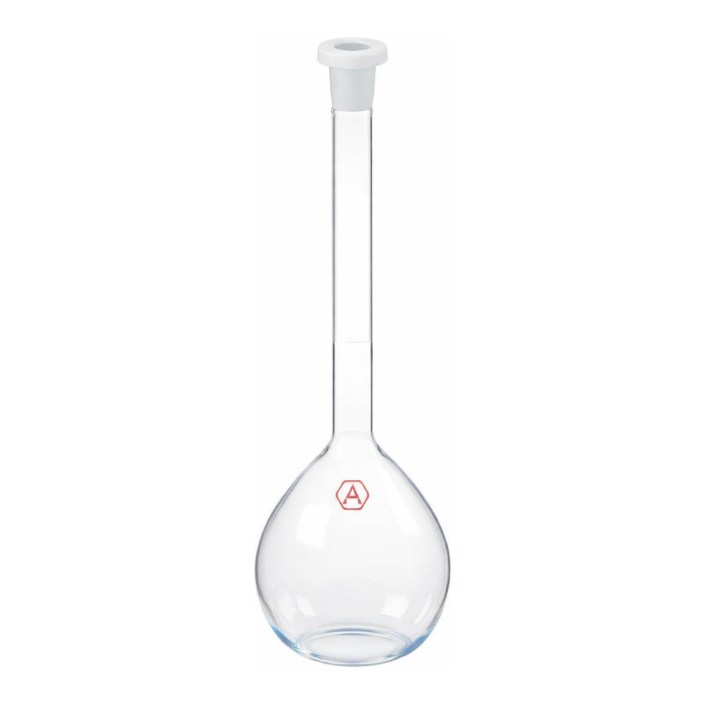 Merck Aldrich Essentials volumetric flask, Class A, meets DIN ISO-1042