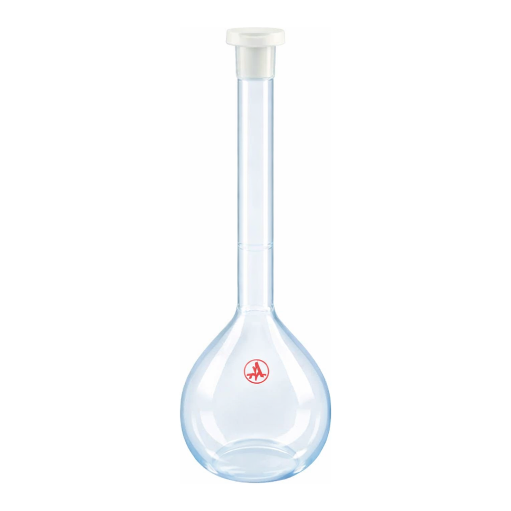 Merck Aldrich Essentials volumetric flask, Class B, meets DIN ISO-1042