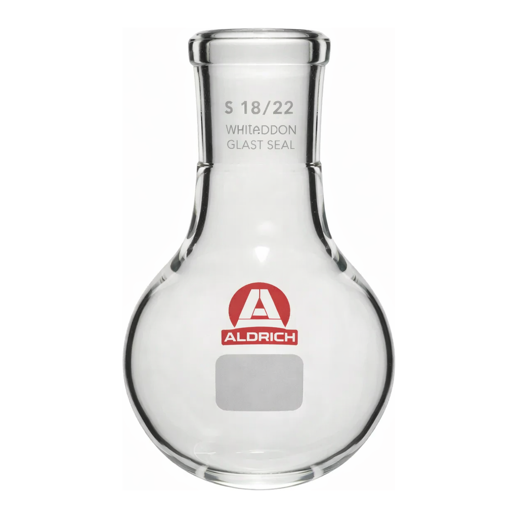 Merck Aldrich single-neck round-bottom flask with Clear-Seal joint