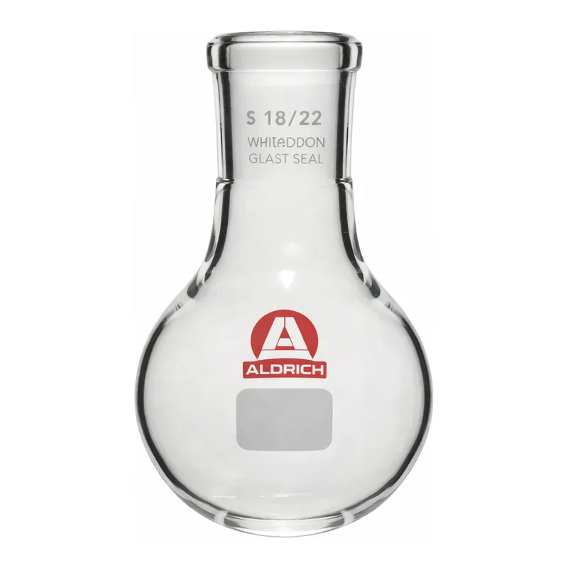 Merck Aldrich single-neck round-bottom flask with Clear-Seal joint