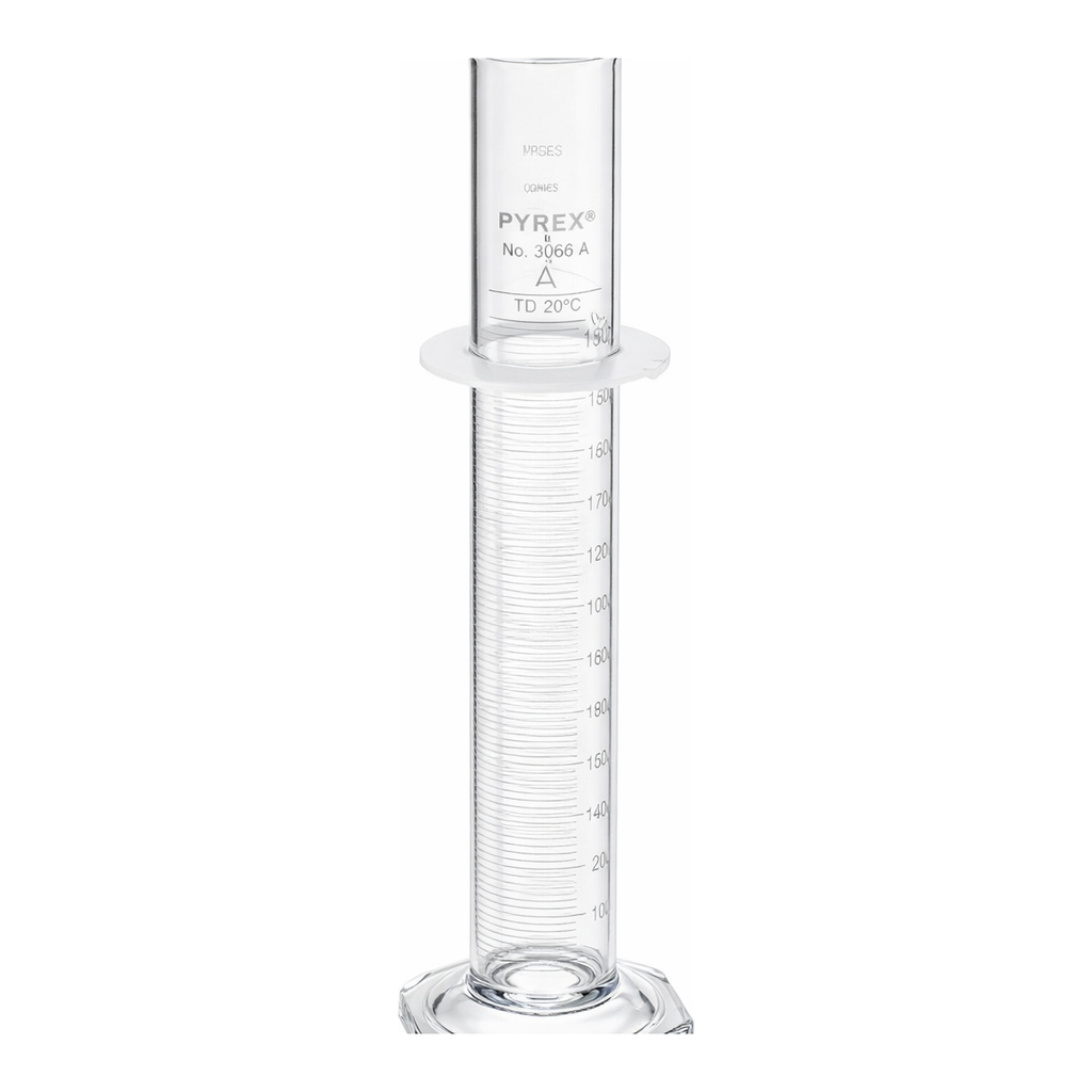 Merck Pyrex class A serialized/certified single metric scale graduated cylinder