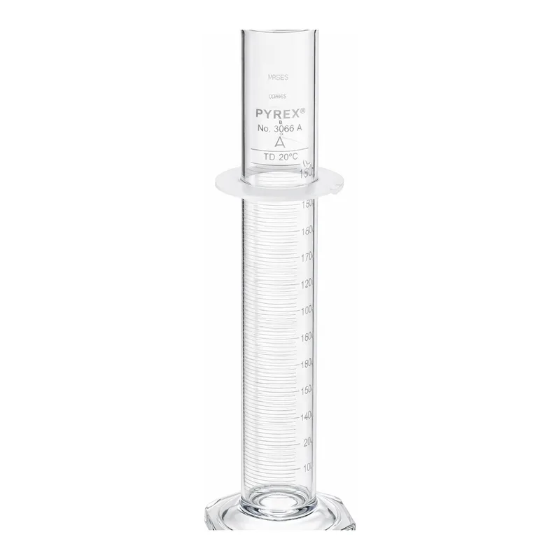Merck Pyrex class A serialized/certified single metric scale graduated cylinder