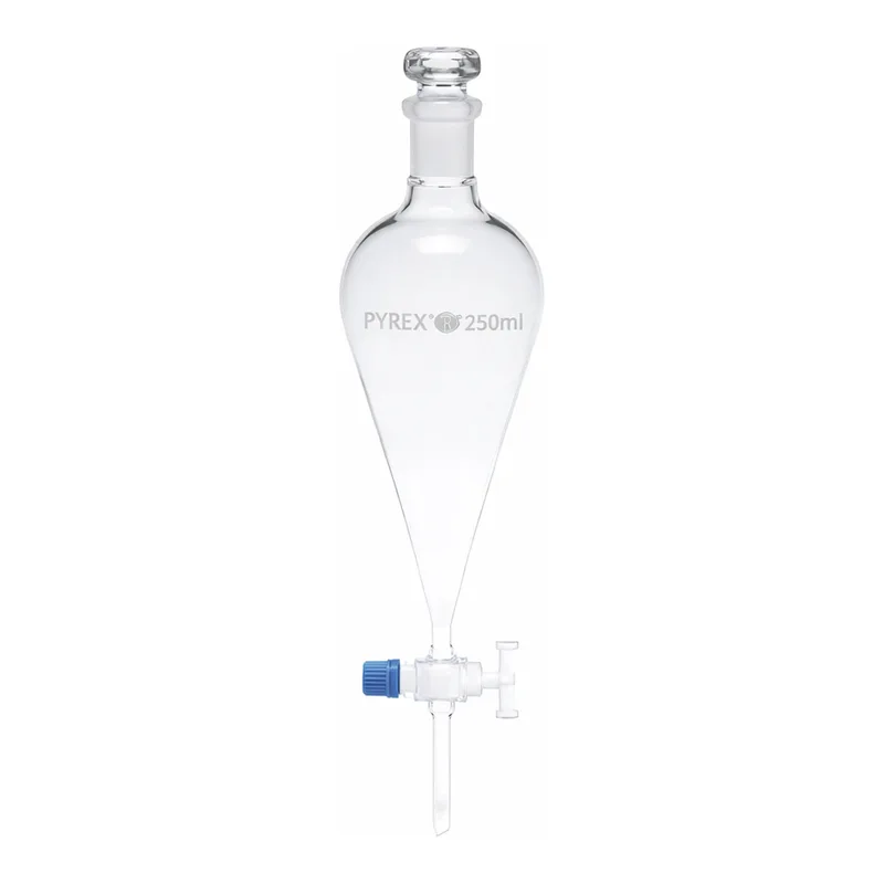 Merck Pyrex Separating funnel, conical, PTFE key