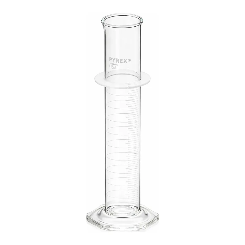 Merck Pyrex single metric scale graduated cylinder, calibrated to deliver