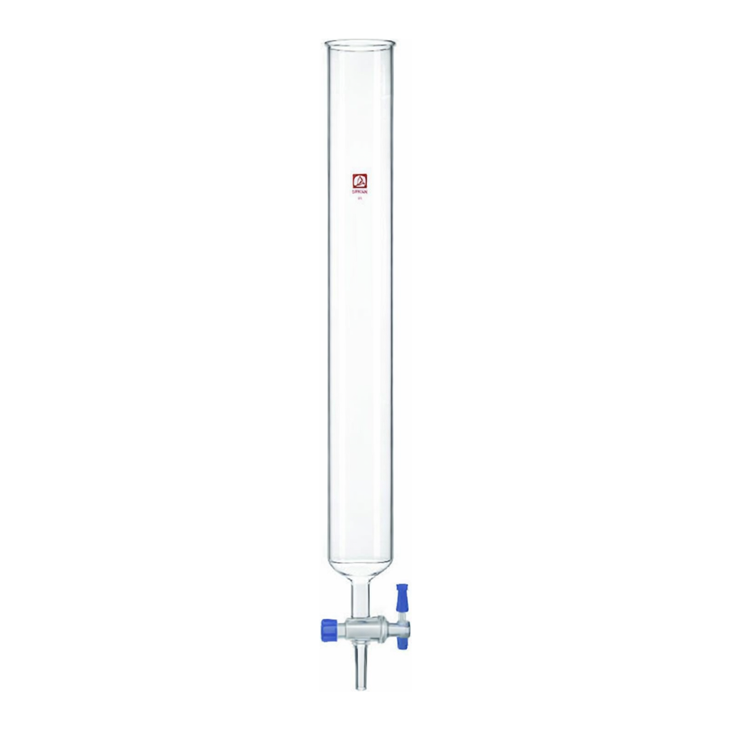 Merck Synthware chromatography column with PTFE stopcock and coarse frit