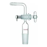 Merck Synthware 90 degree vacuum adapter with glass stopcock