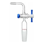 Merck Synthware 90 degree vacuum adapter with PTFE stopcock