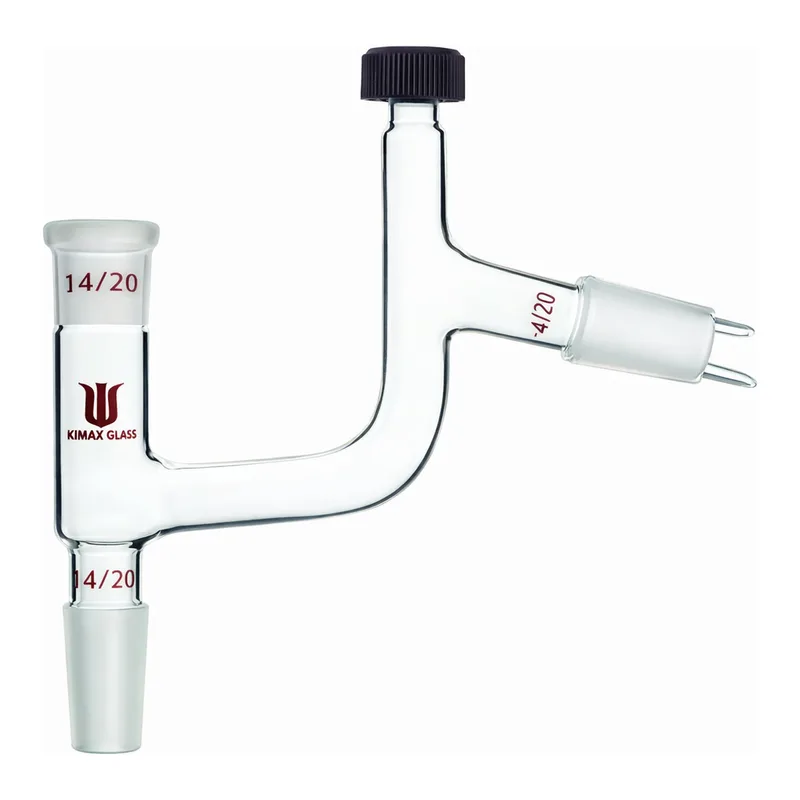 Merck Synthware Claisen distillation adapter with compression cap thermometer port