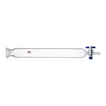 Merck Synthware chromatography column with with spherical joint and PTFE stopcock