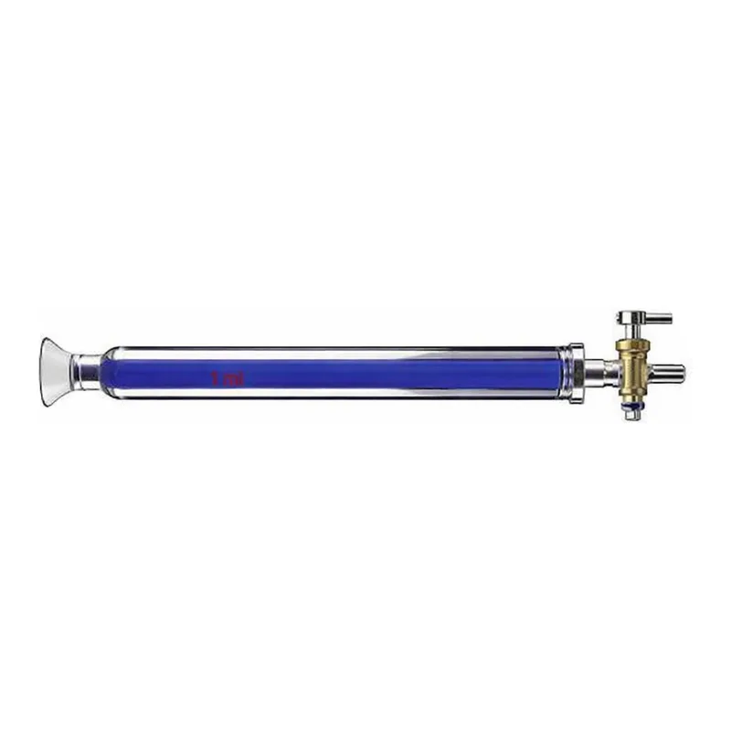 Merck Synthware chromatography column with with spherical joint, PTFE stopcock and coarse frit
