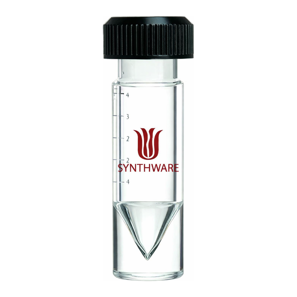 Merck Synthware conical bottom reaction vial with holed compression cap