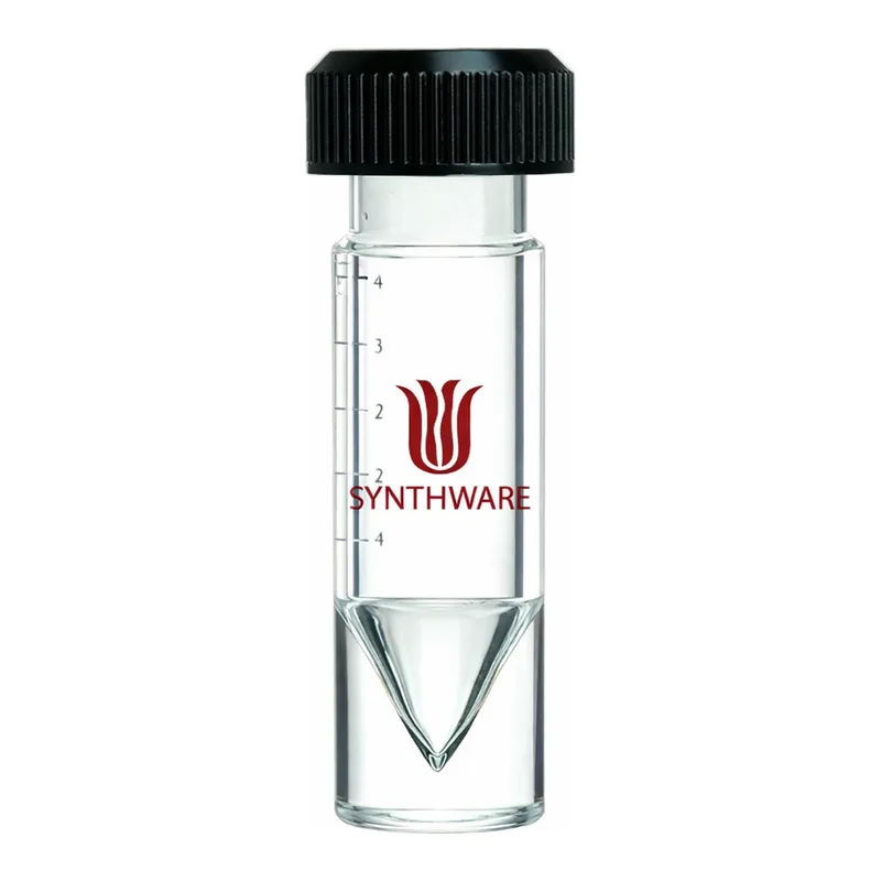 Merck Synthware conical bottom reaction vial with holed compression cap