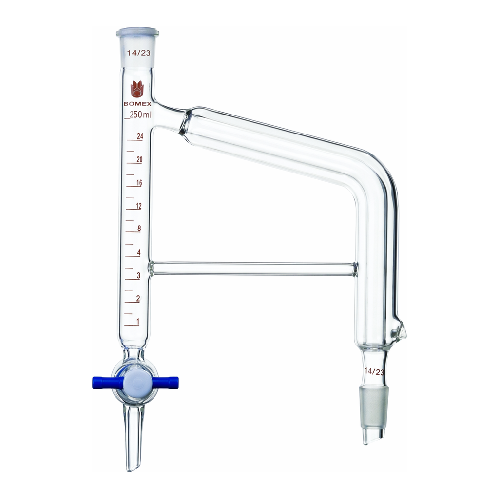 Merck Synthware Dean Stark distillation receiver with vacuum jacketed uptake tube