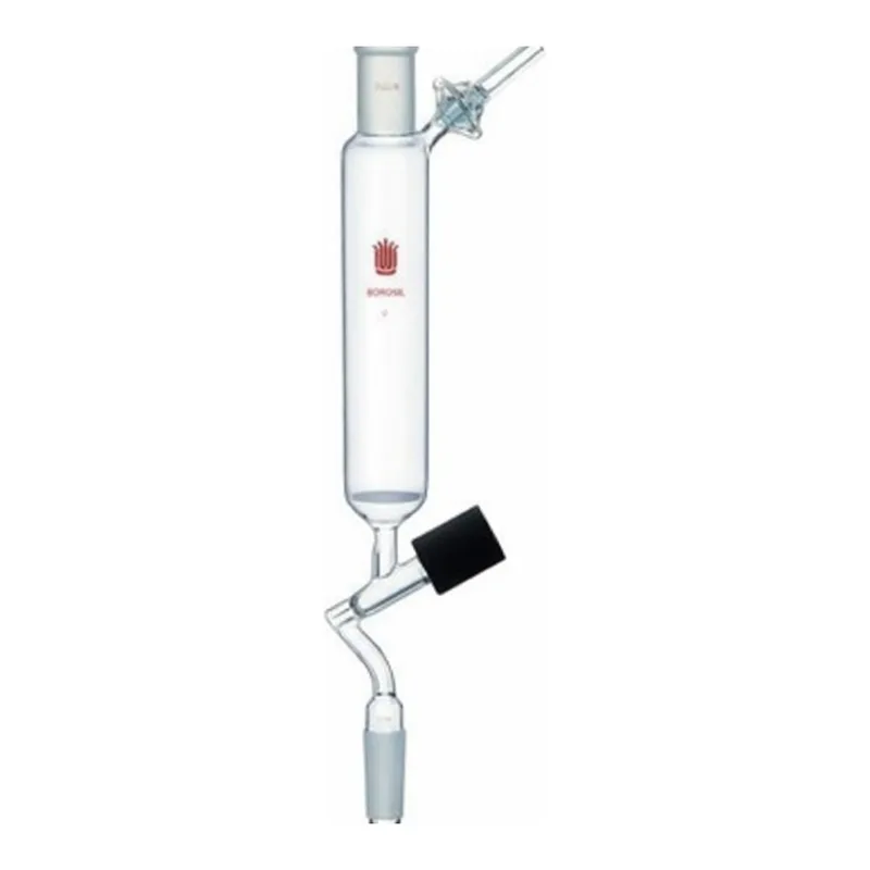 Merck Synthware filter funnel with glass stopcock and high vacuum valve