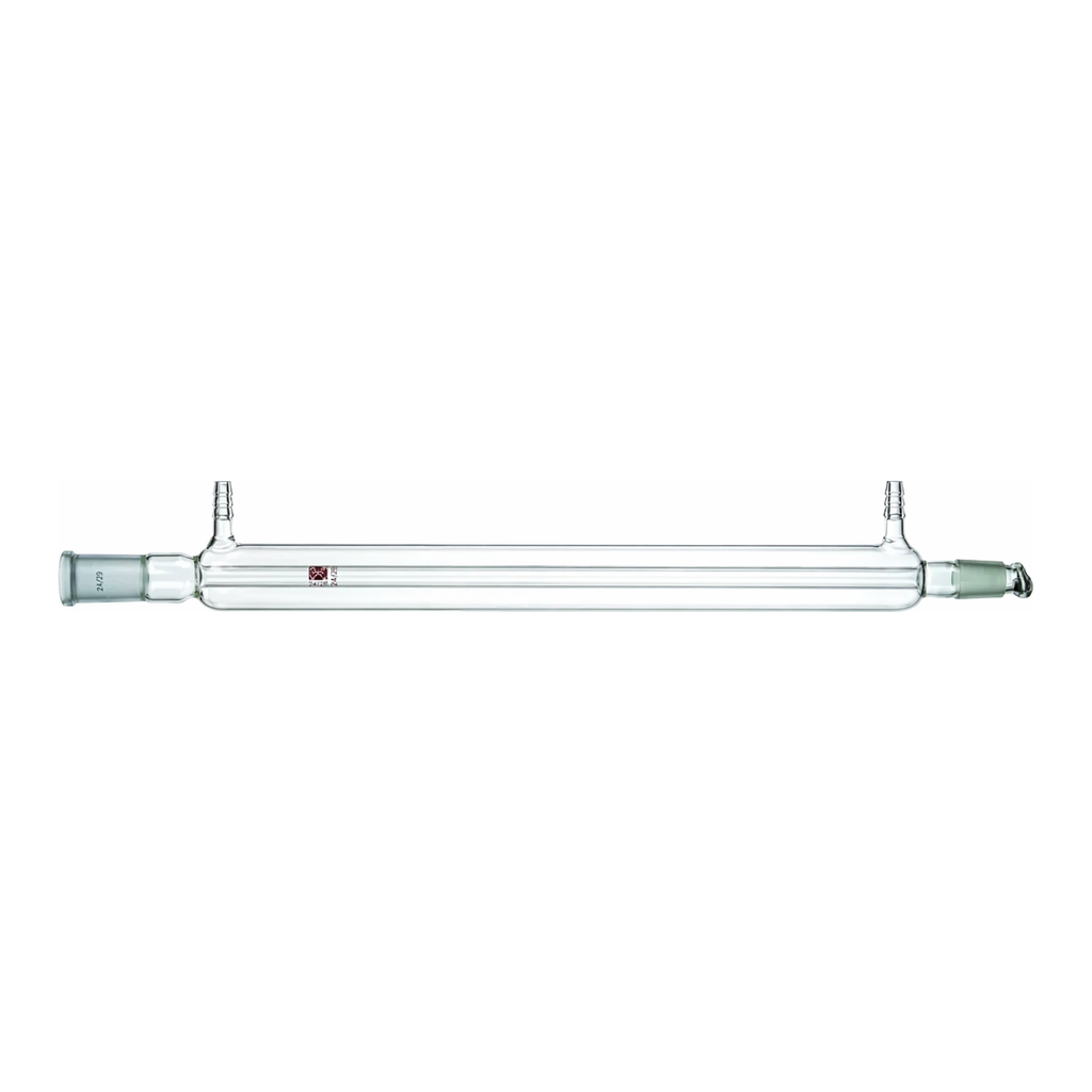 Merck Synthware Liebig condenser with 8 mm OD hose connections