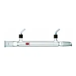 Merck Synthware Liebig condenser with 8 mm OD removable hose connections