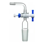Merck Synthware metering flow control adapter with PTFE stopcock