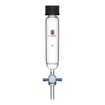 Merck Synthware peptide synthesis vessel with fritted disc and PTFE stopcock