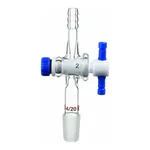 Merck Synthware straight vacuum adapter with PTFE stopcock