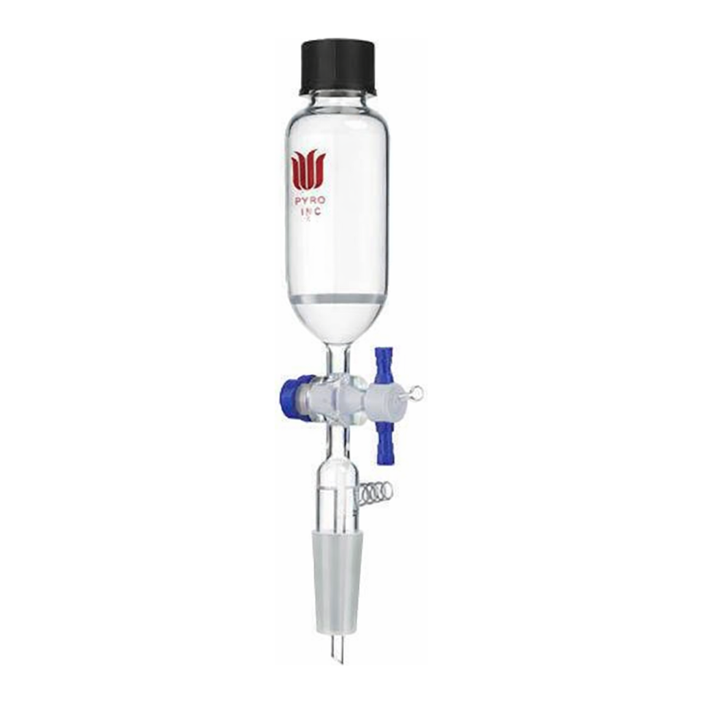 Merck Synthware synthesis vessel with lower joint and PTFE T-bore stopcock