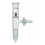 Merck Synthware vertical vacuum take-off adapter with glass stopcock